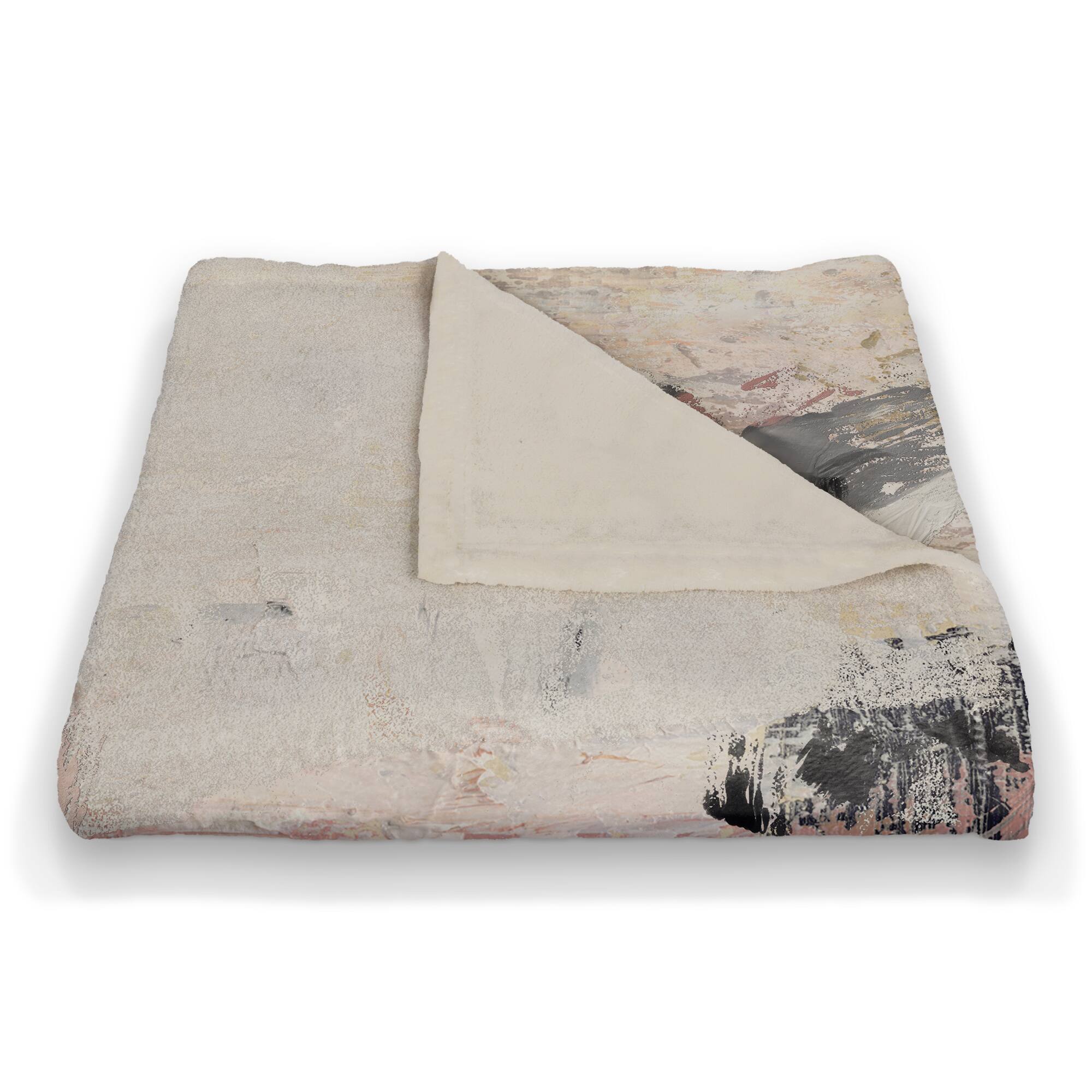 Jungle Cat Abstract 50" x 60" Coral Fleece Blanket